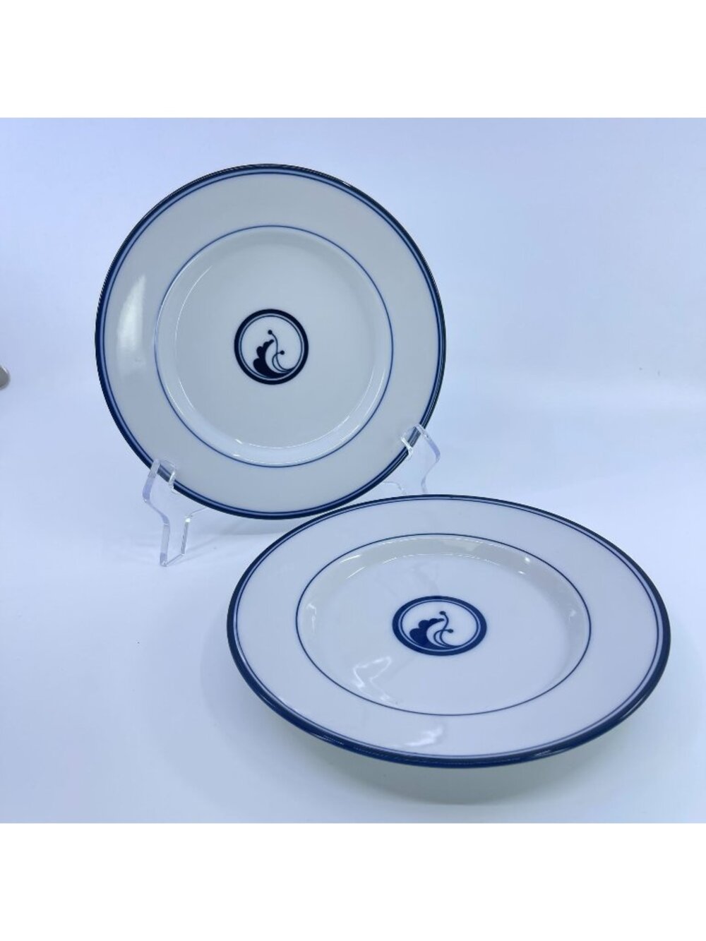 vintage dansk flora juniper bread plates set of 2 made in japan